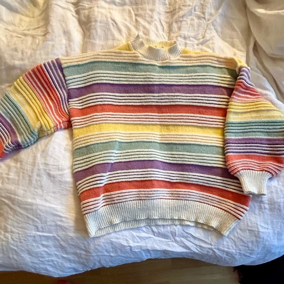Rainbow Striped Sweater - Picture 2 of 6